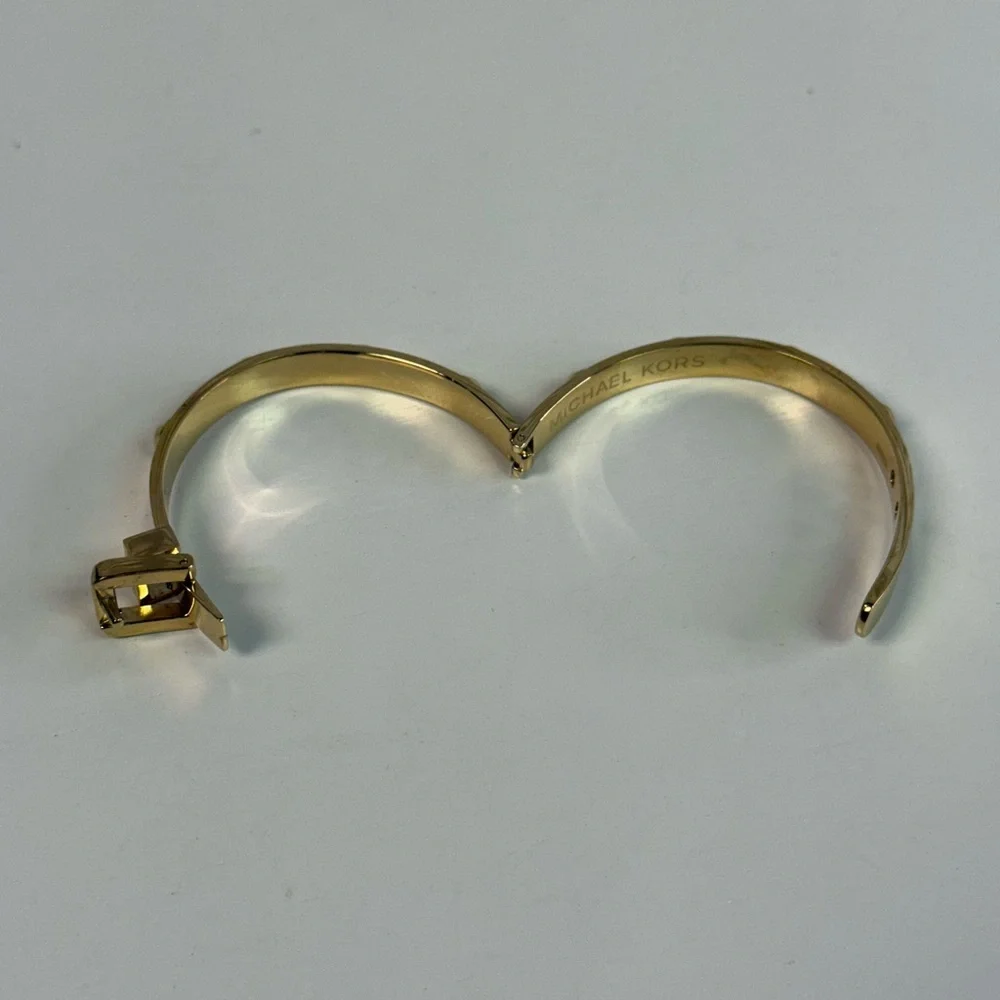 Michael Kors Goldtone Astor Buckle Bracelet - Picture 5 of 6